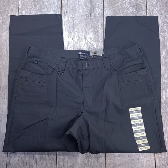 5.11 Tactical Mens 42x32 Gray Taclite Ripstop Jean Cut Mid Rise Straight Leg - Picture 4 of 9